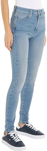 Tommy Jeans Donna Jeans Sylvia Skinny Fit, Blu (Denim Light), 26W/30L