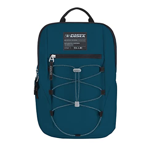 Disix, Ollie, Zaino Con Powerbank Integrato (Blue Opal)