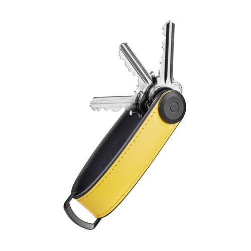 Key Organizer Hybrid Leather Solar Yellow Orbitkey