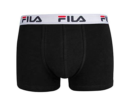 Fila Junior Boy Boxer Corti, Nero, Regular Bambini E Ragazzi