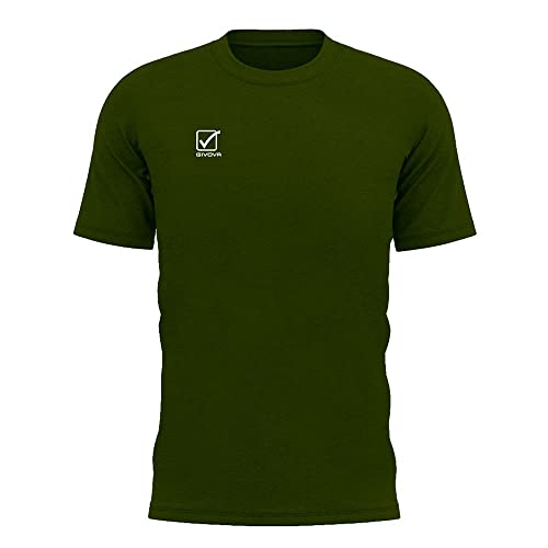 Givova T-Shirt Cotone Action Verde Militare Tg. L