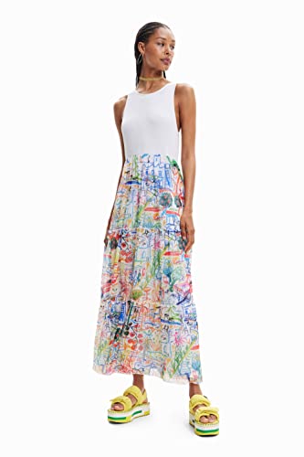 Desigual Vest_Quatro 1000 Nan, Bianco, Xxl Donna