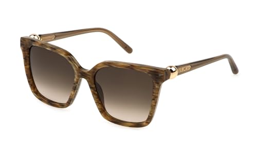 Furla, Sunglasses, Sfu888-54-06Yh, Shiny Striped Brown, Female, Shiny Striped Brown, 54