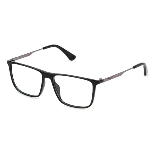 Police Vplp09 Occhiali, Total Shiny Black, 54 Uomo
