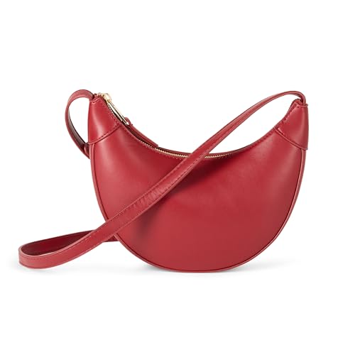 The Drop Kinsley Cresent Crossbody Bag Borse A Mano, Rosso Scuro, One Size