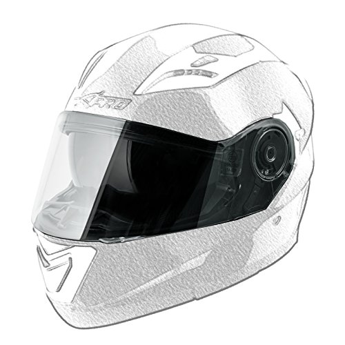 A-Pro Visiera Trasparente Ricambio Casco Ym-829 Modello Badget
