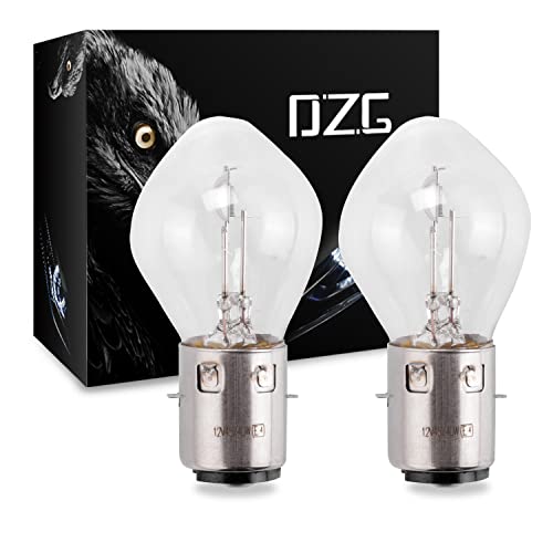 Dzg - Lampadine Alogene S2/ Ba20D - 12V 40/ 45W Lampadine Per Proiettori Super Luminose 3000K Lampadina Gialla Per Moto Hi Lo, 2 Pezzi