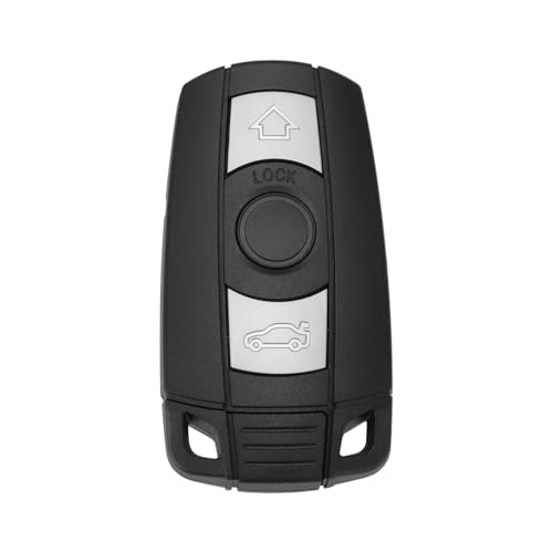 Lt Easiyl 1Pc 3 Pulsanti Smart Car Key Fob Custodia Di Ricambio Per Chiave Auto Compatibile Con Bmw E90 E91 E92 E84 E60 E61 E70 E71 E72 (Senza Batteri