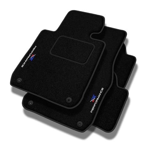 Performance Tappetini Tappetini Auto In Velluto Personalizzati Per Alfa Romeo Mito 2008-2018 - Standard, Traforato, Blu Bianco Rosso -Ricamo Cnc Preci
