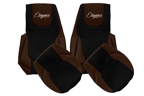 F-Core Coprisedili Camion Compatibile Per Daf Xg+ Xg Xf Ng 10.21- Posti Stessi Marrone