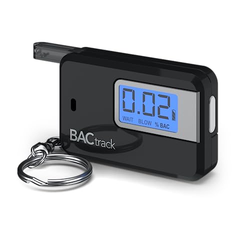 Bactrack Go Etilometro In Formato Portachiavi (Nero), Etilometro In Formato Portachiavi Da Tasca Ultraportatile Per Uso Personale