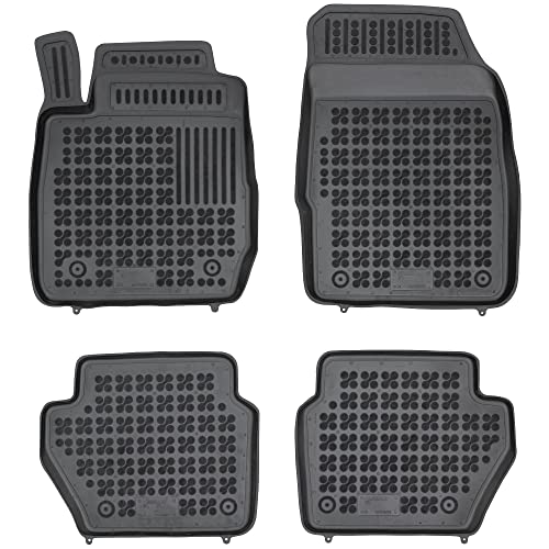 Rezaw - Plast Tappetini In Gomma, Set 4 Pezzi (2 Pz Anteriori, 2X Posteriore), Compatibile Con Ford Fiesta Vi Od R. 2008