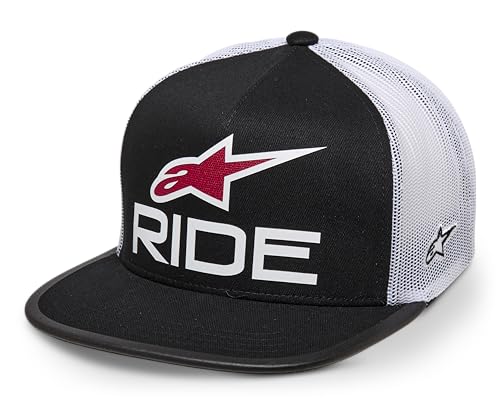 Alpinestars Ride 4.0 Trucker Hat Cappellino Uomo Nero/Bianco/Rosso Taglia Unica