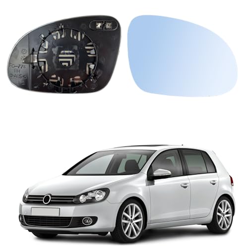 Vetro Specchietto Destro Blu, Riscladabile, Per Passat,Golf, Jetta, Eos, Superb, Alhambra