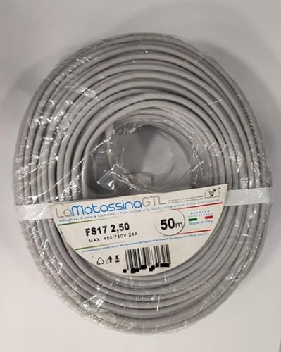 Cavo Unifilare Fs17 Go-At Topline 2,5Mm 25 Metri Grigio-Mfs172,5Gr25