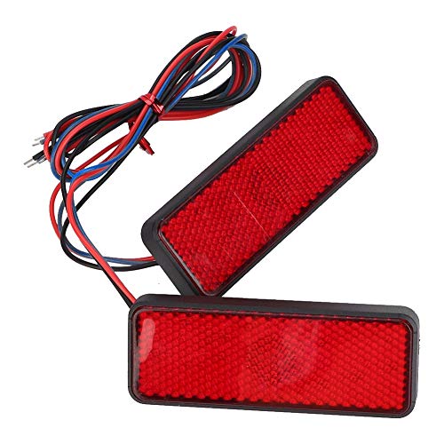 Hlyjoon 2 Pezzi Led Moto Freno Posteriore Fanale Posteriore Moto Riflettore Spia Guida Moto Arresto Fanale Posteriore Per Locomotive Veicolo Elettrico