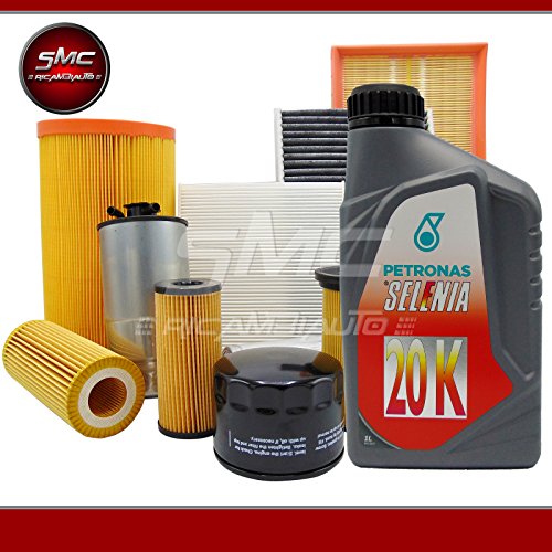 Kit Tagliando Con 3 Filtri Di Marca Mista Per Motori 1.2 Benzina + 3 Litri Olio Motore Selenia K 5W40