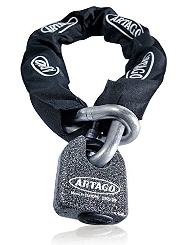 Artago 68T150 Catena Moto Antifurto Pesante Ad Alta Sicurezza, Omologata Sold Secure, Ø15 150Cm, Bunker Selection, Lucchetto Monoblok In Acciaio Forgi