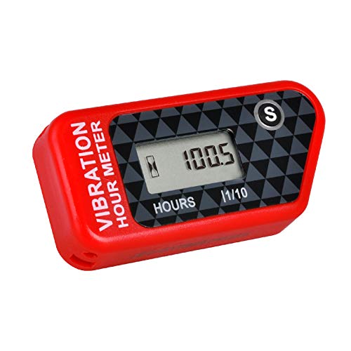Runleader Digital Wireless Hour Meter,Vibrazione Per Carrello Da Golf Generatore Di Trattori Compressore Motosega Moto Dirt Bike Idropulitrice E Macch