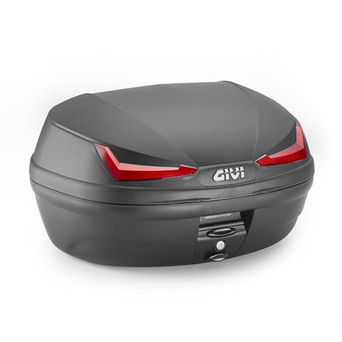 Givi Bauletto Monolock® 45 Litri Nero Con Catadiottri Rossi. Comprensivo Di Piastra E Kit Universale.