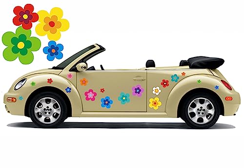 Aufgeklebt.De Adesivi Fiore Hippie, Di Adesivi Auto - Multi Colorato Misto - Hippie 039 (8)
