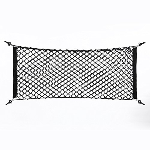 Broco Rete Bagagliaio Auto Universale,Regolabile Elastico Nylon Plastica Auto Contenitore Contenitore Rete Per Bagagliaio Auto Per Auto, Suv, Camion (