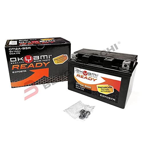 Okyami Batteria Ot12A-Bsr 12V 10Ah Cca 175 Precaricata Sigillata
