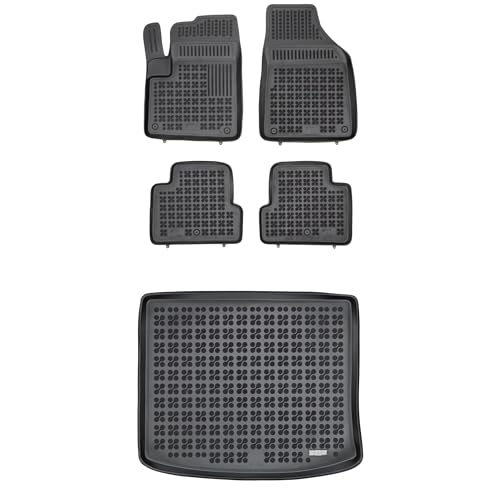 M Motos Set Di Tappetini In Gomma E Tappetini Per Il Bagagliaio Per Jeep Cherokee V Kl 2013-2019 - Migliorate Il Vostro Comfort Di Viaggio Con Il Tapp