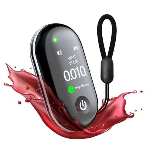 Houya-Tec Etilometro Portatile Certificato,2025 Ultime Ricerche E Sviluppo,Alcol Test Con Led Ad Alta Definizione E Chip Ad Alta Sensibilità,Adatto Pe