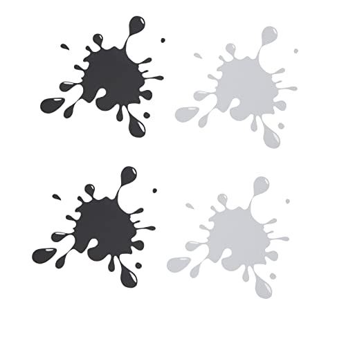 4 Adesivi Riflettenti Per Auto, Con Motivo A Gocce D'Acqua, Autoadesivi, Per Finestrini Dell'Auto, Camera Da Letto, Soggiorno, Colore Nero E Bianco