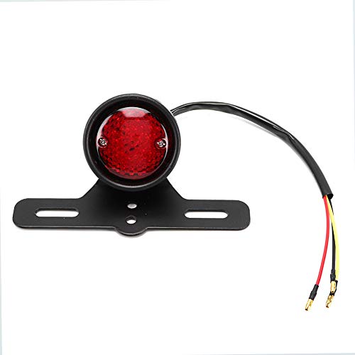 Yctze Fanale Posteriore Moto, Fanale Posteriore In Lega Di Alluminio Led Fanale Posteriore Fanale Posteriore Accessorio Moto (Nero)