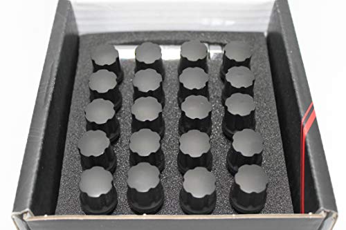 Japan Racing - Set Di Bulloni Per Ruote, M14 X 1,5, 20 Pezzi, Colore Nero