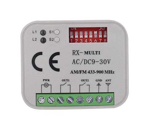 Aliranta Ricevitore Universale Compatibile Con Telecomando Sommer 4020/4026 / 4031/4025 / 4035 / 4011V001 868,8Mhz. Ricevitore Radio 2 Canali 433-868M