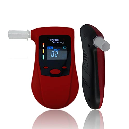 Ibacheck Etilometro Portatile Con Sensore A Semiconduttore, Etilometro Digitale Ricaricabile Con Funzione Prelert, Alco Test Con 4 Unità Di Default E