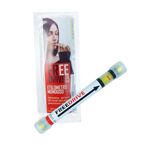 2Easy Etilometro Monouso, Test Drive, Alcol Test Portatile, Etilometro Usa E Getta, Precisione Di Livello Professionale, Certificato, Esito In 10 Minu
