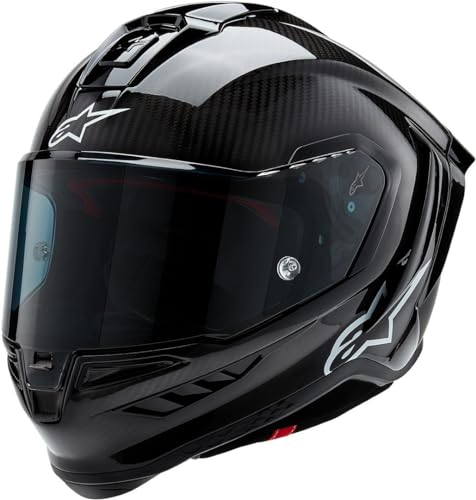 Race Alpinestars Supertech R10 - Casco Integrale Da Motociclista, In Carbonio, Colore Nero, Taglia Xxl