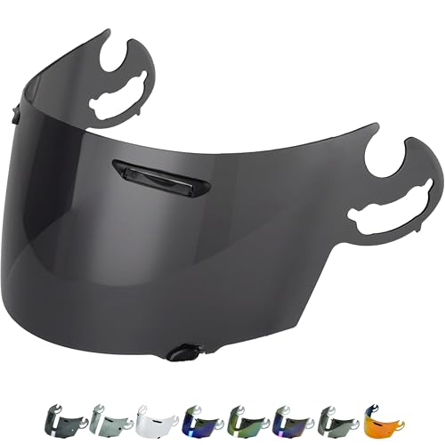 Everalo Visiera Compatibile Con Arai Chaser V - Rx7 Gp - Axces 2 - Axces 3 - Quantum St - Quantum St Pro - Rebel - Signet Q - Vector 2 - Corsair V - R