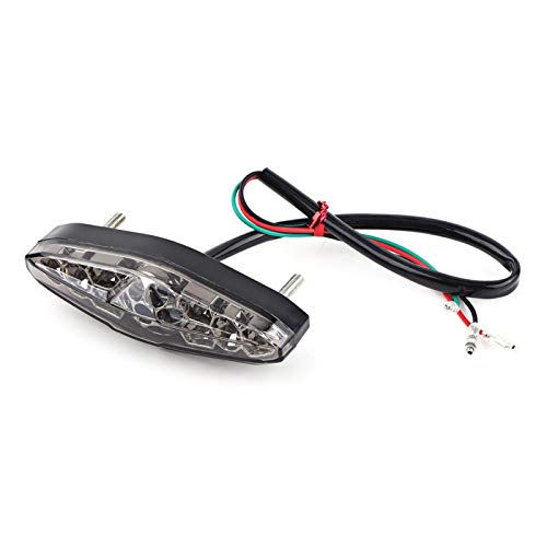 Yctze Fanalino Posteriore Moto Led - 12V 15 Led Universale Freno Per Moto Stop Fanale Posteriore Per Fanale Posteriore Fanale Posteriore Atv Adatto Pe