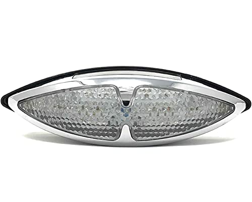 Alchemy Parts Moto Luce Posteriore Finitura Cromata - Custom Moto Retro Cafe Per Moto