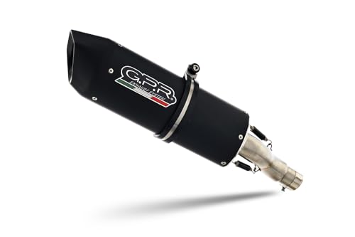 Scarico Gpr Compatibile Con Voge Brivido 500 R 2021-2022, Furore Evo4 Nero, Scarico Omologato, Silenziatore Con Db Killer Estraibile E Raccordo Specif