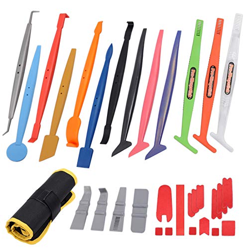 Ehdis Kit Di Car Wrapping Micro Squeegee Set Pellicola Per Vetri Con Diversa Durezza E Magneti Adatta Per Pellicola Wrapping, Vetri Oscurati Auto, Pel