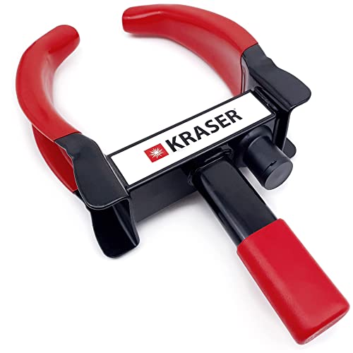 Kraser Kr820 Antifurto Blocca Routa Alta Sicurezza, Universale, Regolabile, Auto, Rimorchi, Roulotte, Protezione In Pvc, Serratura Anti-Perforazione