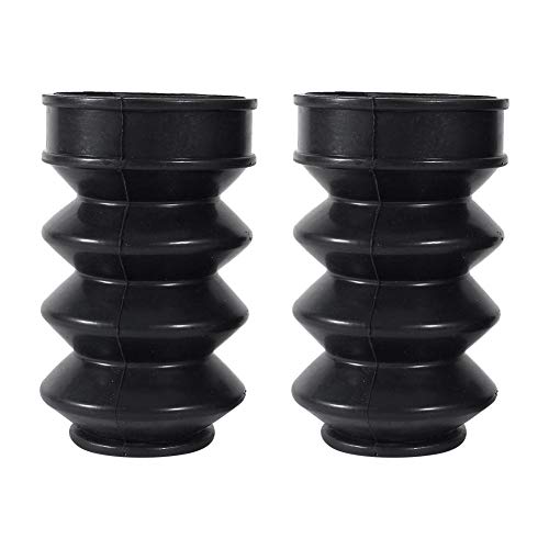 Kimiss 1 Paio Copri Forcella Anteriore In Gomma Da 39 Mm Per Fx Xl 883, Forcella Anteriore Bici Protettore Ammortizzatore Avvolge Coperchio Antipolver