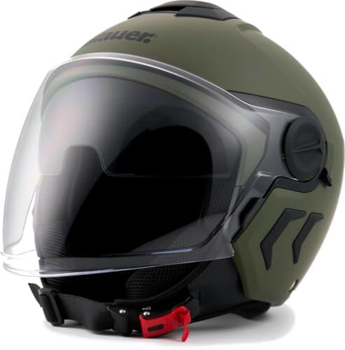 Casco Blauer Demi Jet - Dj01 Mono Verde Opaco Xs