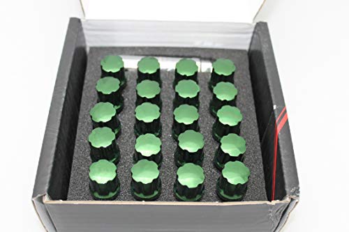 Japan Racing - Set Di Bulloni Per Ruote, M14 X 1,5, 20 Pezzi, Colore Verde