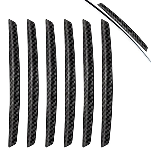 Gentpovth 6 Pezzi Paracolpi Portiere Auto Proteggi Portiere, Fibra Di Carbonio Auto Car Door Bump Protector Sticker, Dispositivi Di Protezione Per Bor