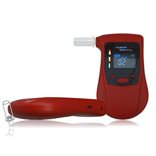 Ibacheck Etilometro Portatile Con Sensore A Semiconduttore, Etilometro Digitale Ricaricabile Con Funzione Prelert, Alco Test Con 4 Unità Di Default E
