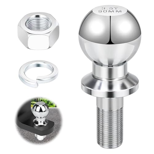 Gancio Traino A Sfera Per Trattore, 50 Mm 3,5 T Attacco A Sfera Per Gancio Di Traino, Testa Sferica Gancio Traino Per Trattori Rimorchio A Sfera, Guid