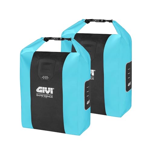 Givi Bike Borse Laterali Impermeabili 14 Lt Junter Azzurre (Coppia)