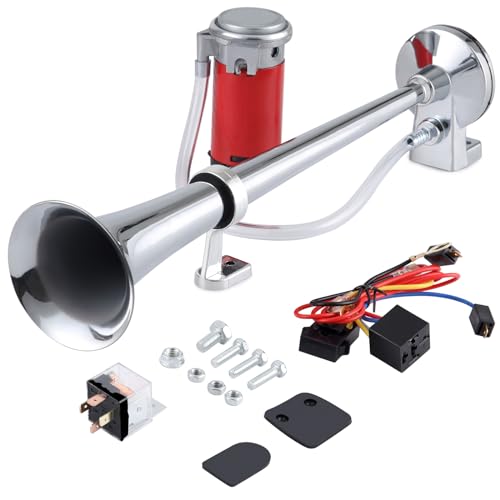 Rupse Clacson Camion,150Db Trombe Auto 12V,Air Horn Clacson Con Compressore Per 12V Auto,Camion,Barche